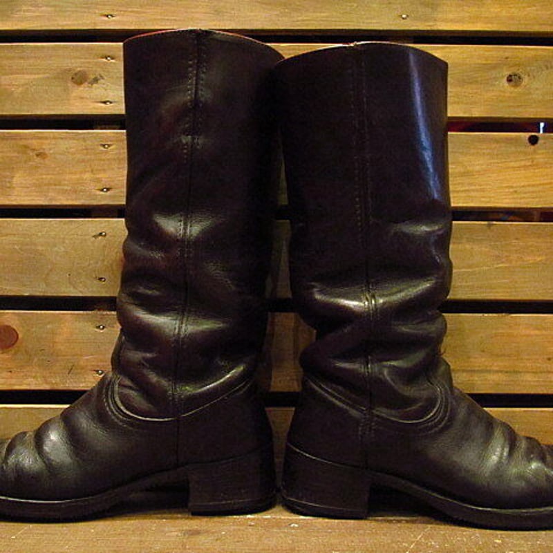 ビンテージ80's○FRYE 黒タグ レディースロングブーツ Size 5 1/2B