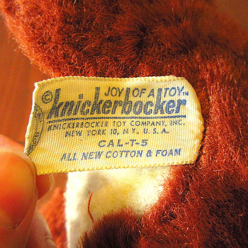 ビンテージ50's○knickerbockerラバーフェイスベア茶○231112j6 ビンテージ50's○knickerbockerラバーフェイスベア茶○231112j6