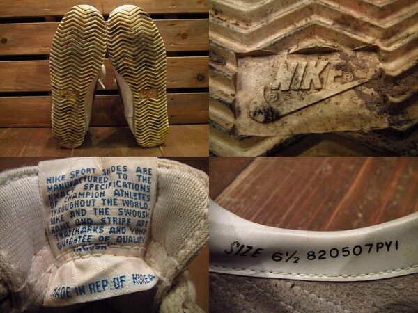 ビンテージ80's○NIKEレザーコルテッツ白×青6 1/2○210622i11-w ビンテージ80's○NIKEレザーコルテッツ白×青6 1/2○210622i11-w