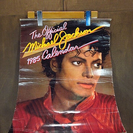 ビンテージ80's●The Official Michael Jackson 1985カレンダー●210204n7-otclctマイケルジャクソンポスター音楽ディスプレイ