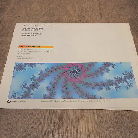 ビンテージ90's●GRATEFUL DEAD ALMANAC VOLUME 4 NUMBER 1マガジン●250402j2-otclct雑貨グレイトフルデッド1990s