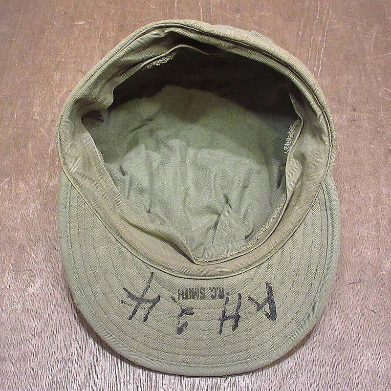 40s WW2 US ARMY HBT ユーティリティ キャップ 米軍実物 40s WW2 US ARMY HBT ユーティリティ キャップ 米軍実物