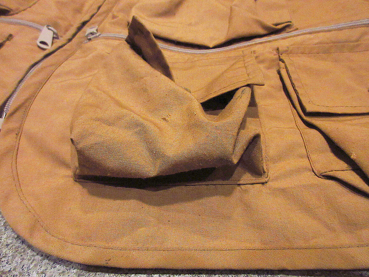 【古着】70sコロンビア フィッシングベスト 70s Columbia コロンビア フィッシング ベスト ベージュ系 XL