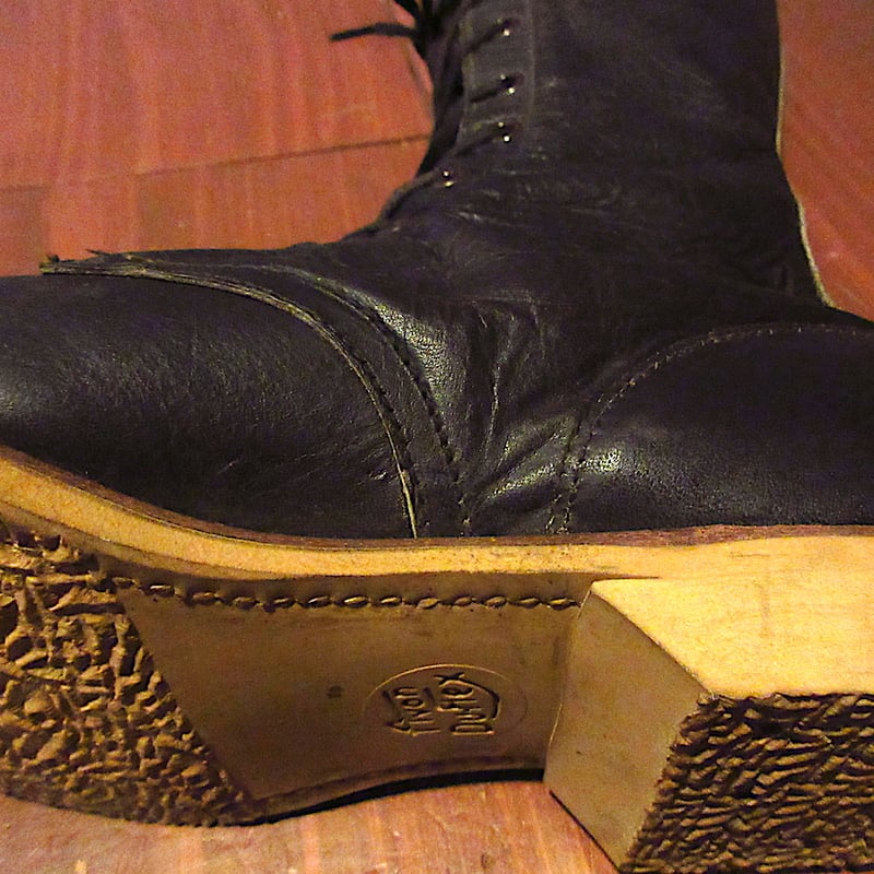 ビンテージ40's50's○DEADSTOCK Chippewaロガーブーツ焦げ茶○25081