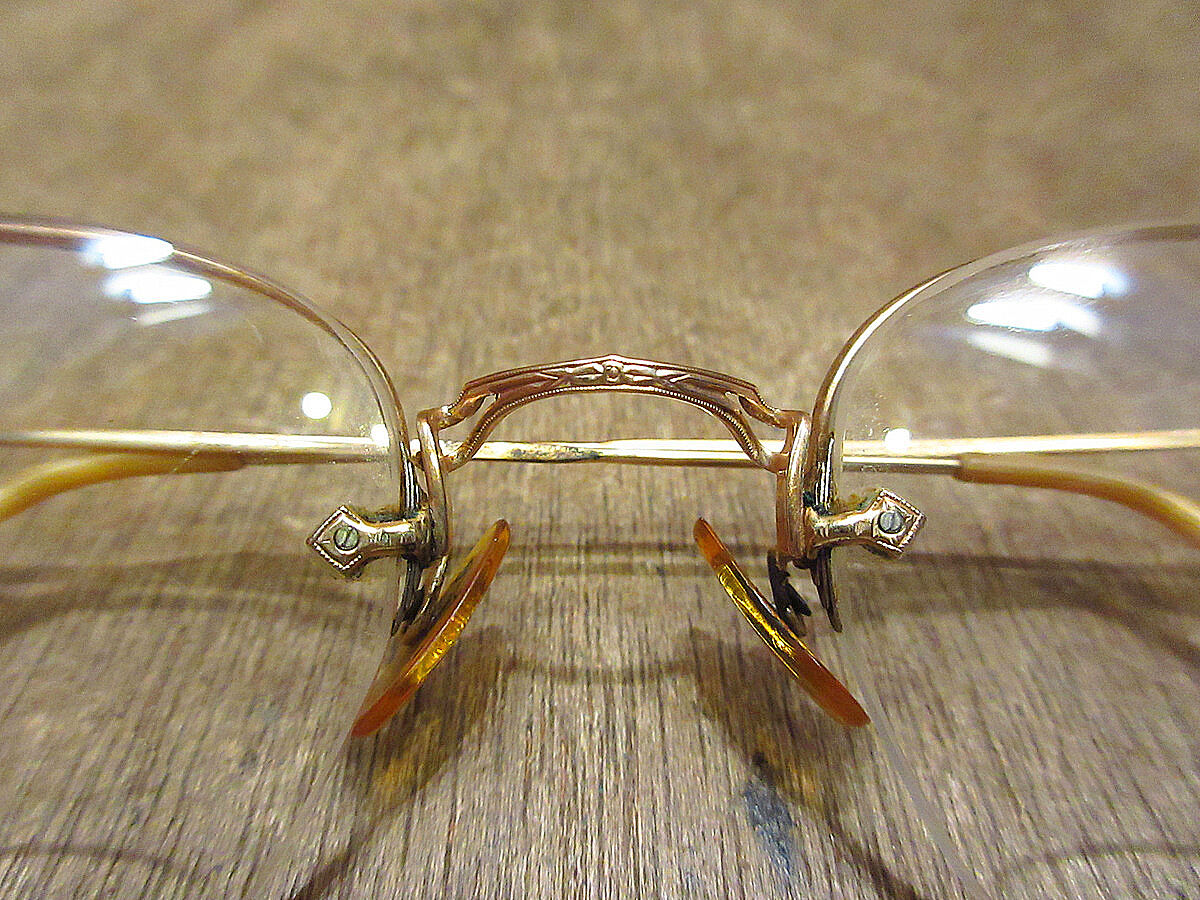 ビンテージ40's○American Optical 1/10 12KGF RIMWAY FU...