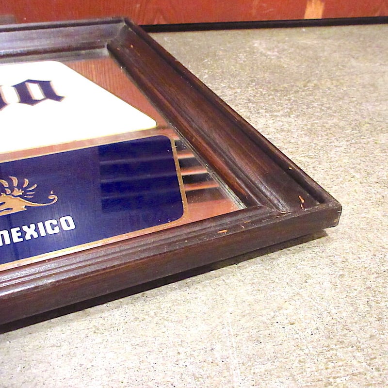 Corona Extra パブミラー 木製フレームアンティークコロナビール