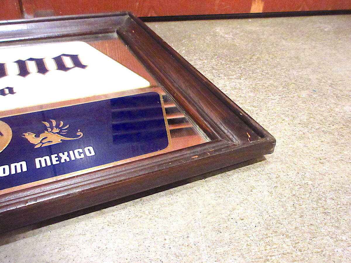 ビンテージ○Corona Extraパブミラー○210829r8-sign壁掛けサイン鏡