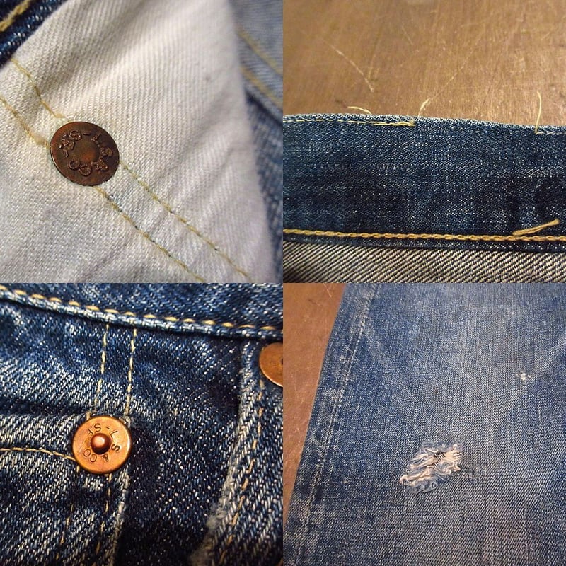 ビンテージ50's○Levi's 501xx片面タブ47モデルW82cm○201213n1-m