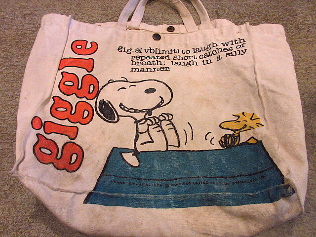 ビンテージ70's○ピーナッツキャンバストートバッグ○201126f2-bag-tt