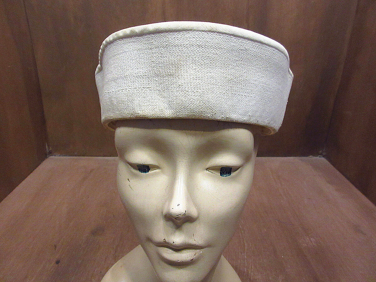40s usnavy セーラーハット ヴィンテージ 古着 ビンテージ~70's○U.S.NAVYステンシル入りセーラーハットB