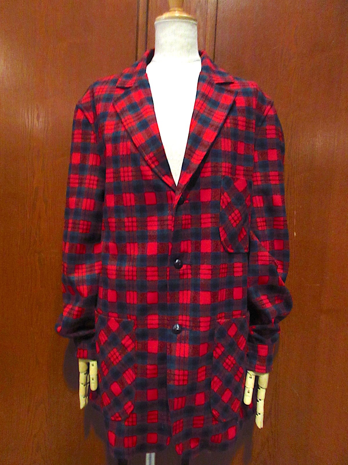 ビンテージ70's ○PENDLETONチェックウールテーラードジャケットsize M