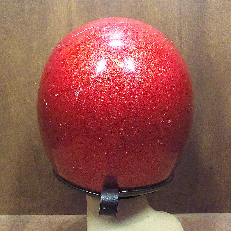 ビンテージ70's○SAFETECH PROジェットヘルメットメタリックレッド