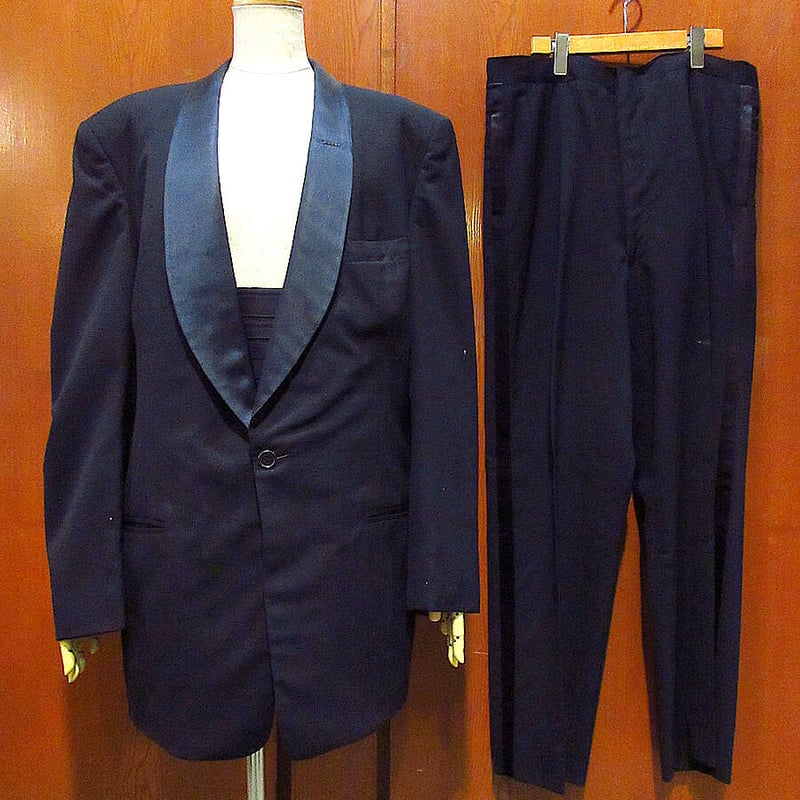 ビンテージ50's○First Nighterウールタキシードスリーピース黒 ビンテージ50's○First Nighterウールタキシードスリーピース黒