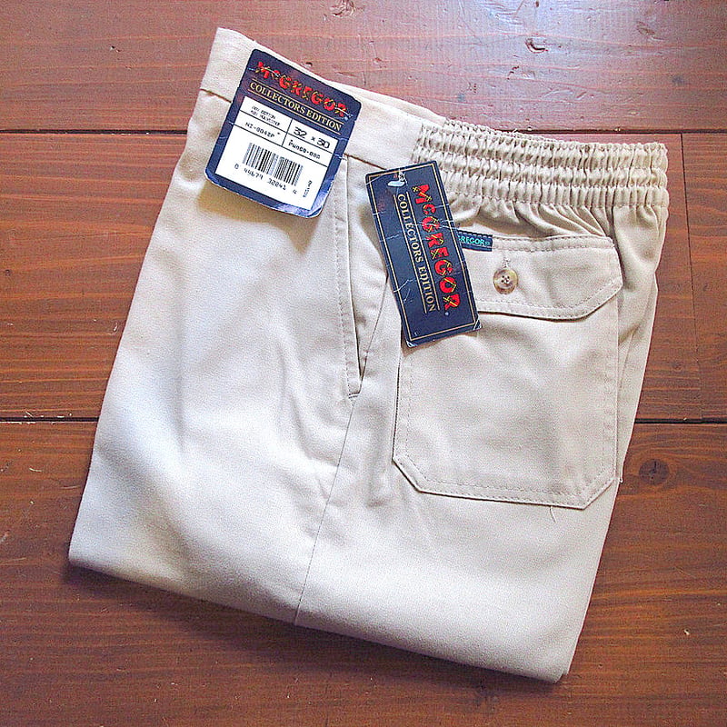 ビンテージ80's○DEADSTOCK McGREGORチノトラウザーズ表記32×30○250
