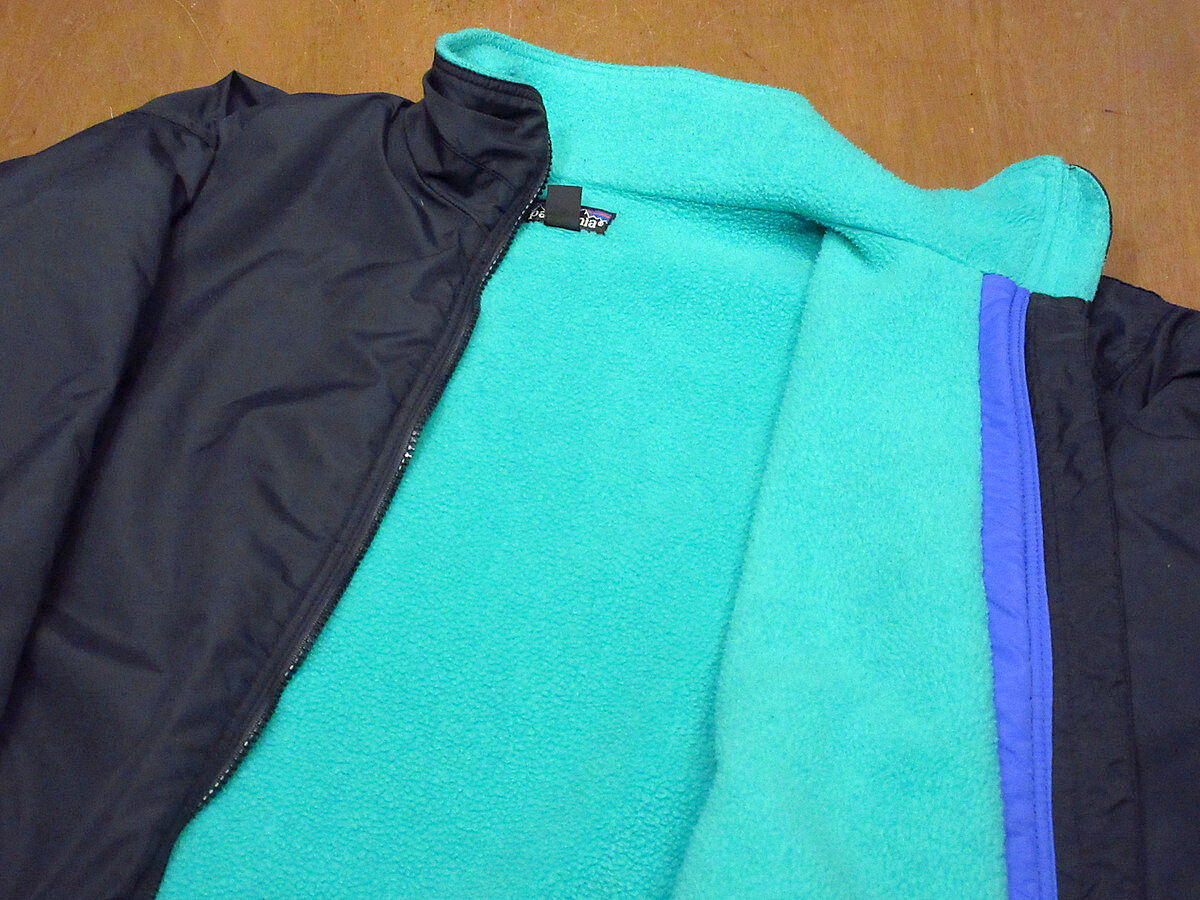 Patagonia アウター ナイロンシェルフリースインナージャケット ビンテージ90's○Patagonia ナイロンシェルフリースジャケット紺