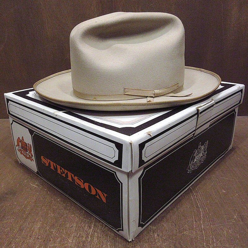 ビンテージ50's○箱付きSTETSON OPEN ROADフェドラハットsize 7 3/8