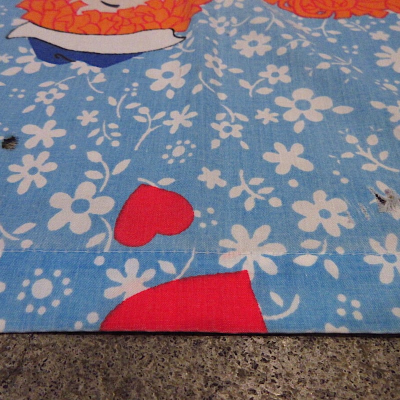 ビンテージ70's○ラガディアン&アンディベッドシーツsize 242cm×171.5