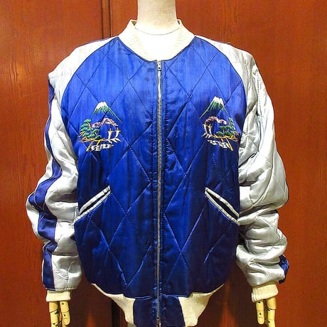古着　スーベニア　ジャケット　襟付き　スウィングトップ　ミリタリー　スカジャン 50s vintage souvenir jacket ヴィンテージ スーベニア