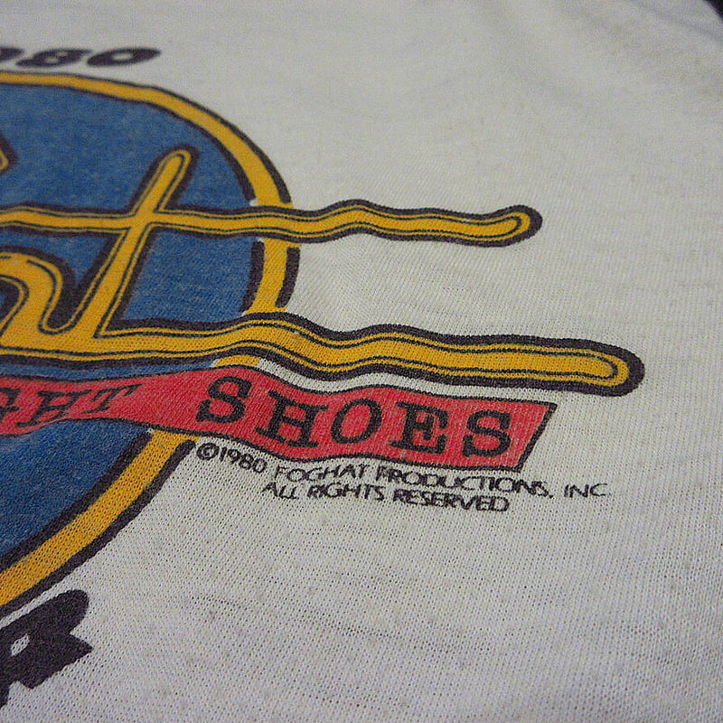 ビンテージ80's○Foghat 1980年ワールドツアーラグランTシャツsize L