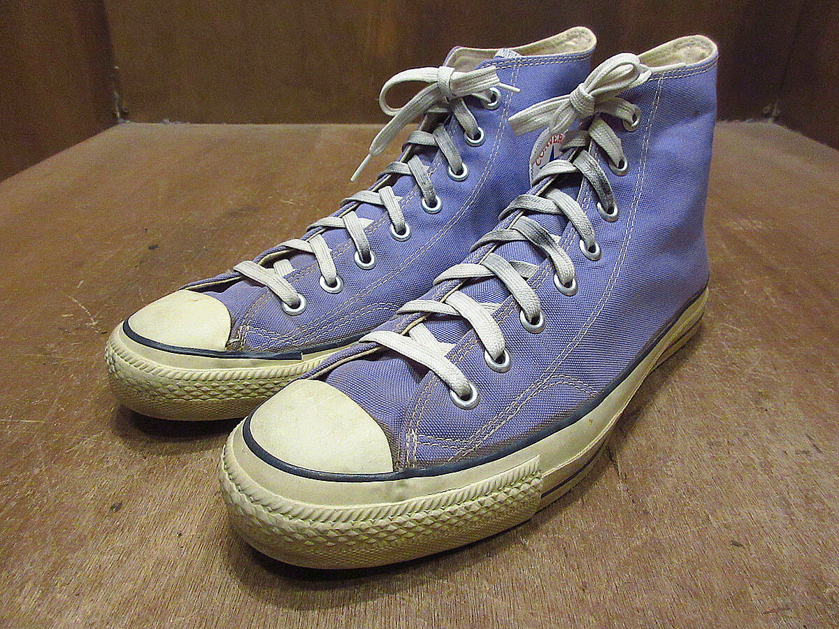 レア☆CONVERSEコンバース店舗用プラスチックディスプレイサイン　ビンテージ ビンテージ80's○CONVERSEオールスターHIラメチェッカーsize 8