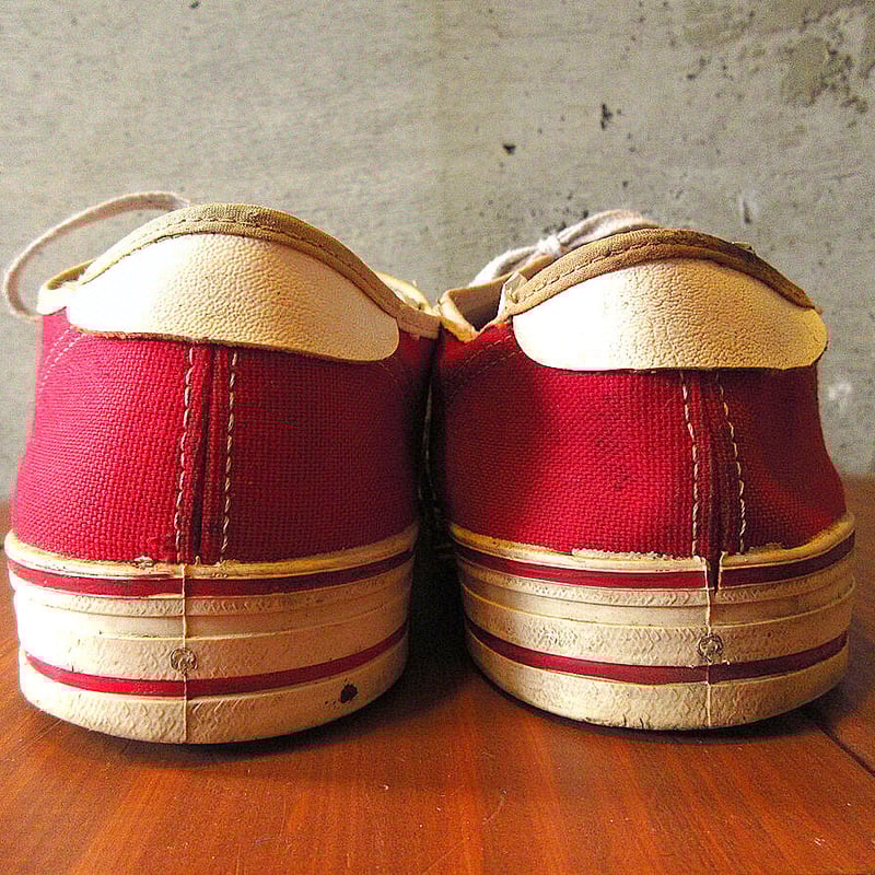 ビンテージ60's○MADE IN U.S.A.4本ラインキャンバススニーカー