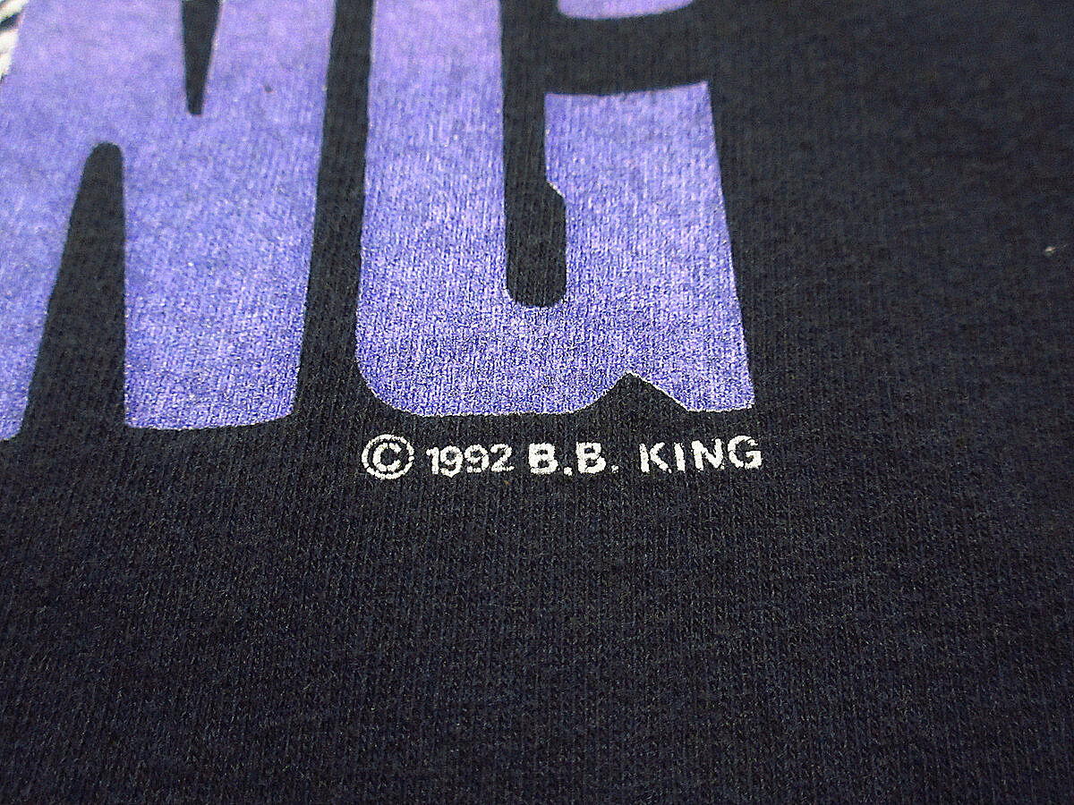 ビンテージ90's○B.B.KING BLUES FESTIVAL 1992プリントTシャツ黒