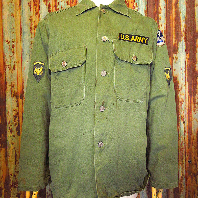ビンテージ50's○U.S.ARMY 13星ボタンユーテリティシャツ ビンテージ50's○U.S.ARMY 13星ボタンユーテリティシャツ
