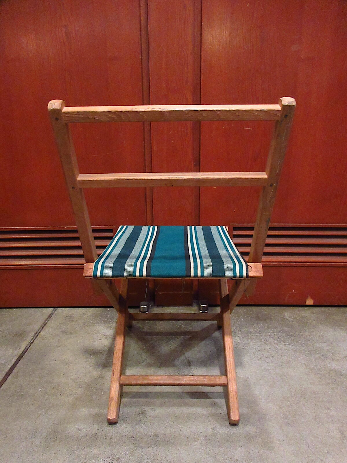 ビンテージ~70's○ストライプアウトドアフォールディングチェア
