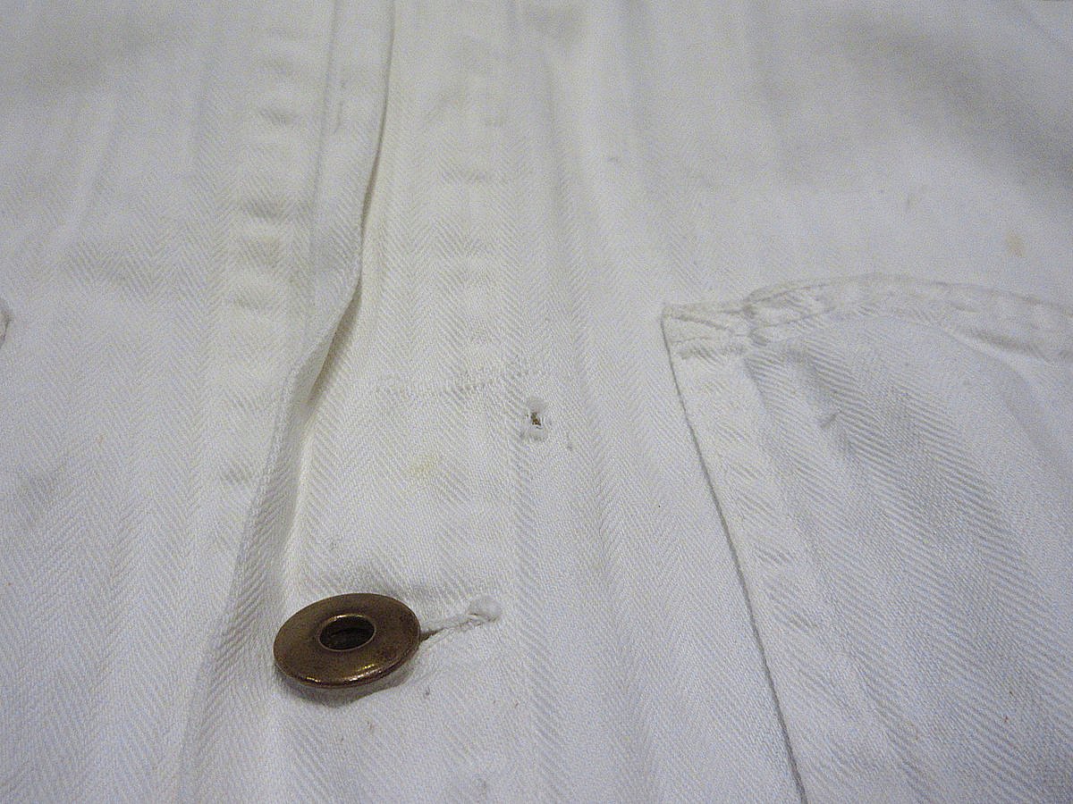 ビンテージ40's50's○HBTワークショップコート白○240410i2-m-ct