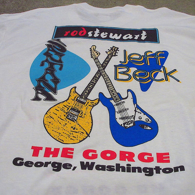 ビンテージ90's○DEADSTOCK rod stewart SANTANA JEFF BE