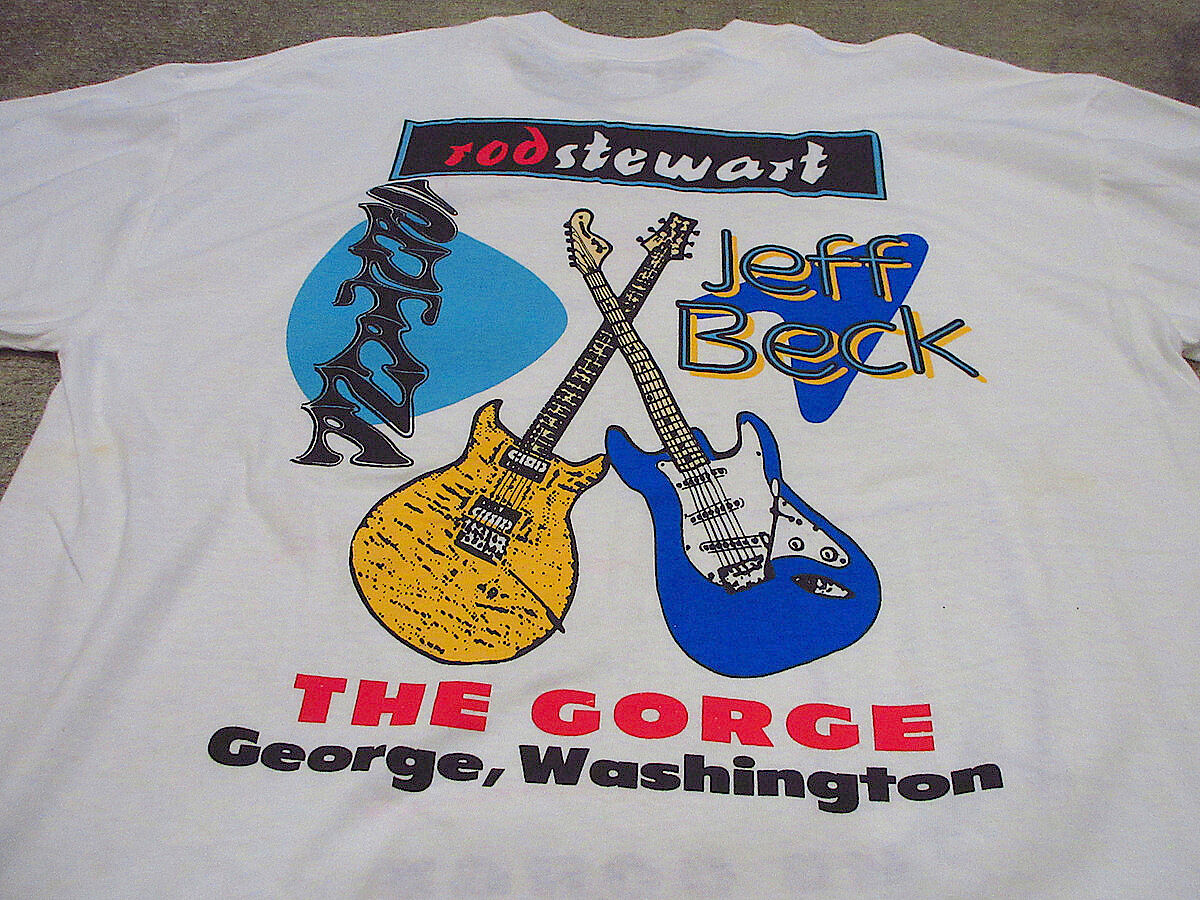 ビンテージ90's○DEADSTOCK rod stewart SANTANA JEFF BE