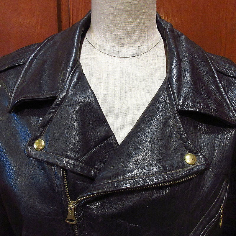 VTG 40s WINDWARD ホースハイド レザー ダブル ライダースJKT