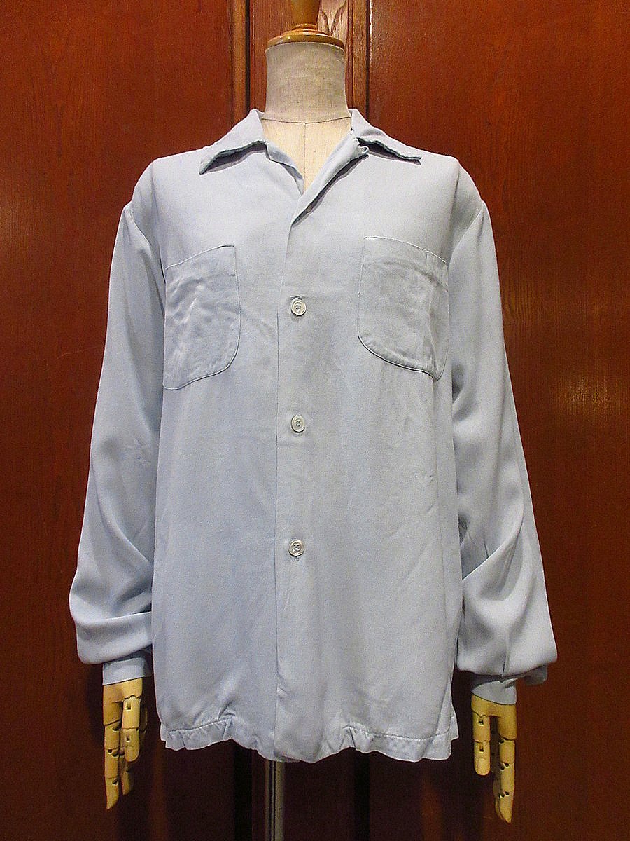 ビンテージ50's○Strad-O-Gabレーヨンループカラー長袖シャツ ビンテージ50's○Strad-O-Gabレーヨンループカラー長袖シャツ