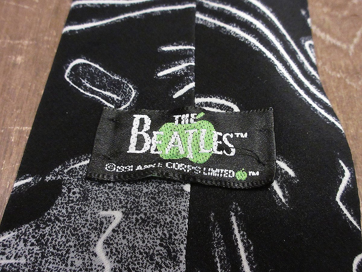 ビンテージ90's○THE BEATLES TAXMANアートプリントシルク ビンテージ90's○THE BEATLES TAXMANアートプリントシルク