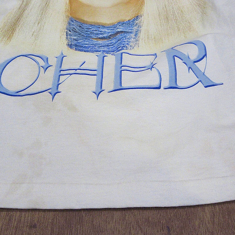 2000's CHER LIVINGPROOF FAREWELL 2002年ツアーTシャツ白s 2000's CHER LIVINGPROOF FAREWELL 2002年ツアーTシャツ白s