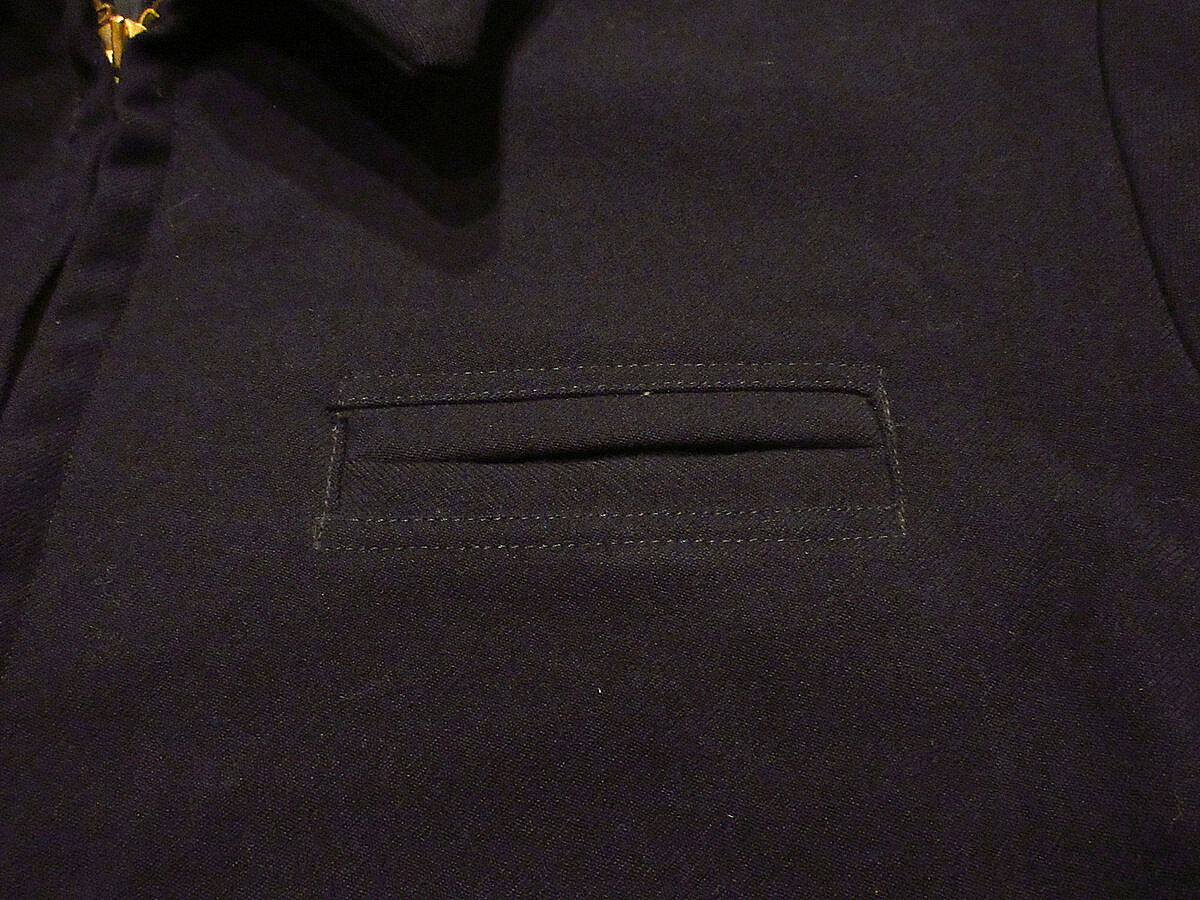ビンテージ40's○U.S.NAVY?ウールスポーツジャケット黒 ビンテージ40's○U.S.NAVY?ウールスポーツジャケット黒
