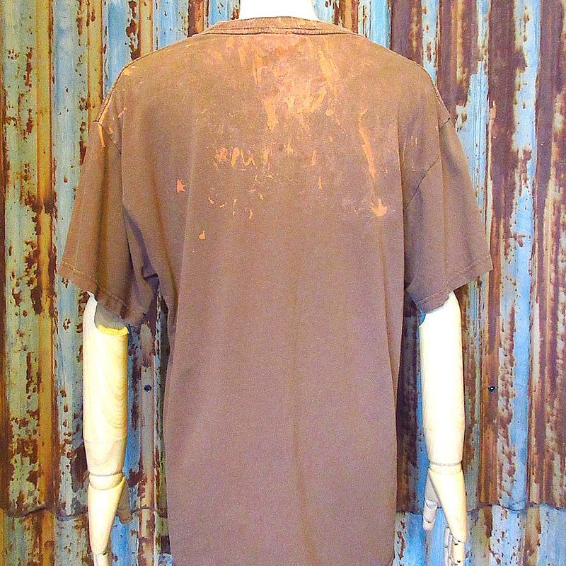 2000's○NARUTO我愛羅プリントTシャツ茶size M○250611k4-m-tsh-