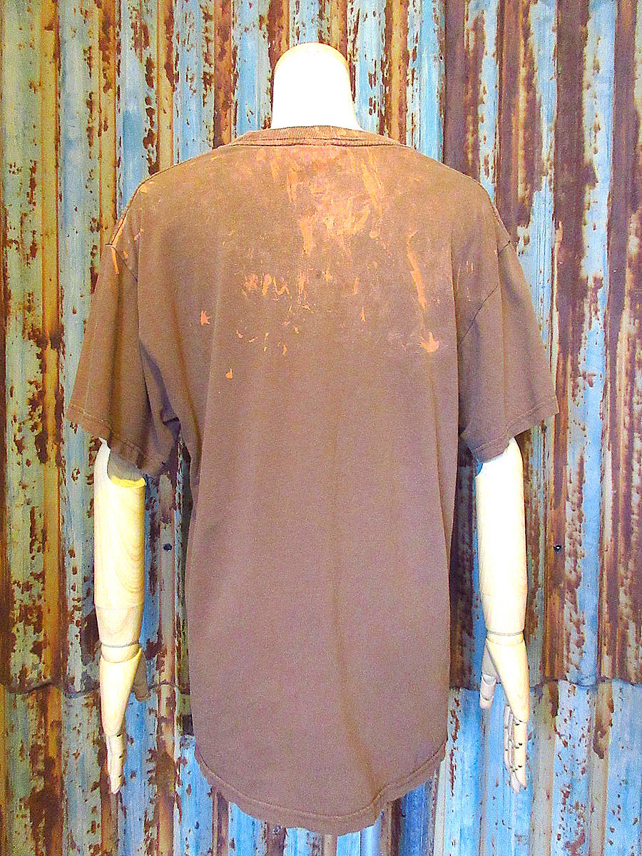 2000's○NARUTO我愛羅プリントTシャツ茶size M○250611k4-m-tsh-