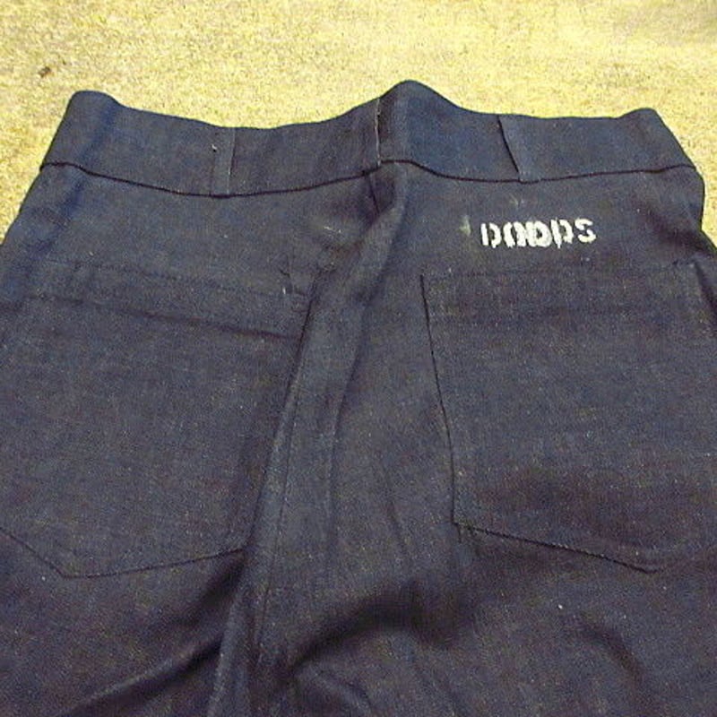ビンテージ60's○DEADSTOCK U.S.NAVYデニムセーラーパンツW78cm
