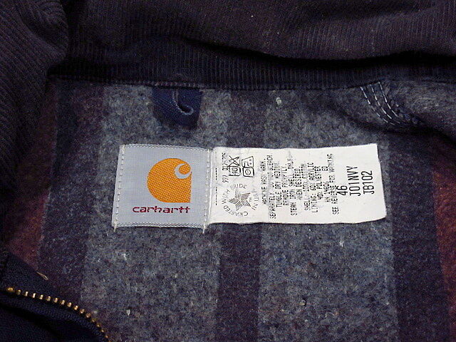 MADE IN U.S.A. Carhartt フード付きデトロイトジャケット紺 46