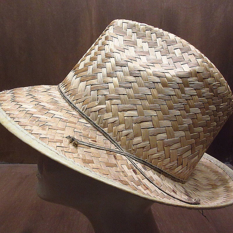 ビンテージ70's○MEXICOストローハット○210628i6-m-ht-str 1970s