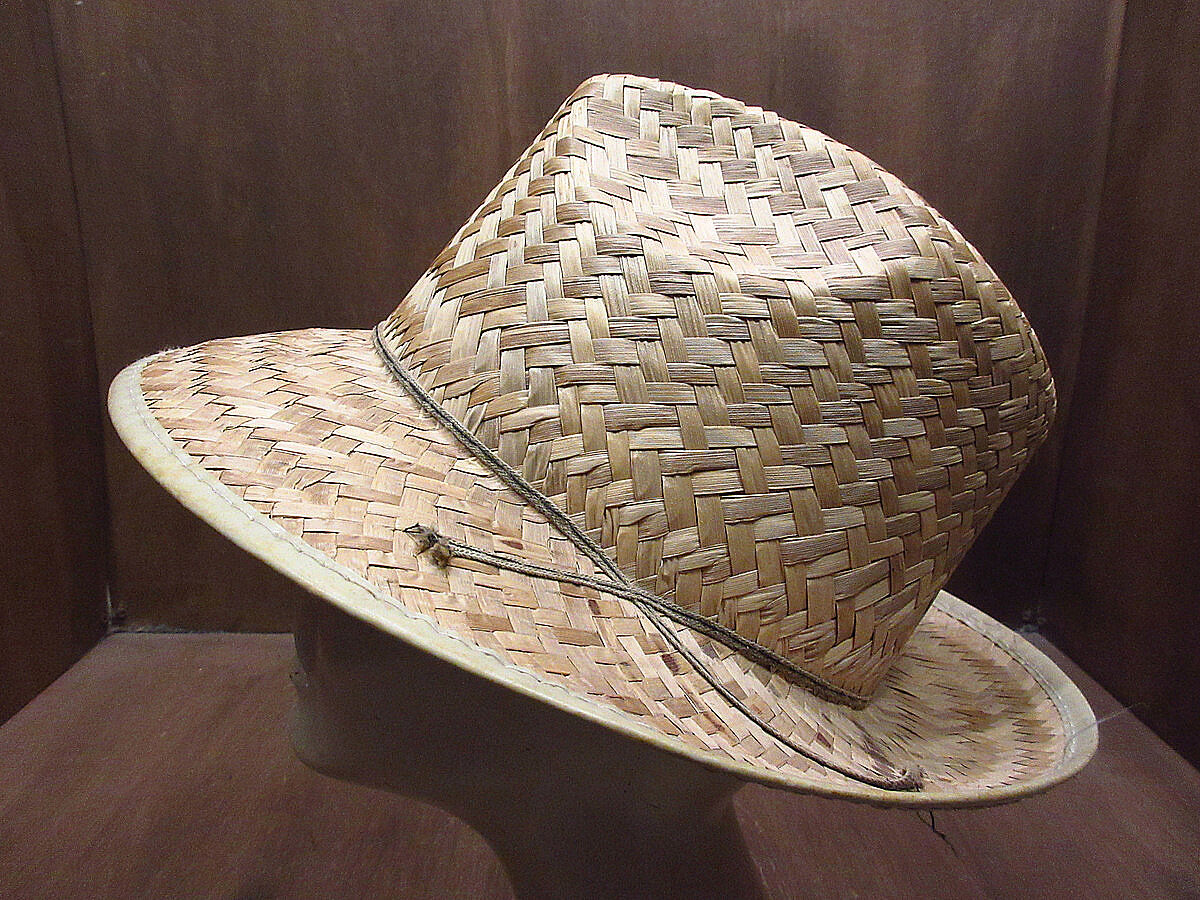 ビンテージ70's○MEXICOストローハット○210628i6-m-ht-str 1970s