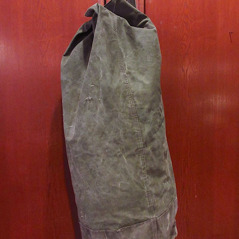 ビンテージ50's○ミリタリーステンシル入りダッフルバッグ○231208c6