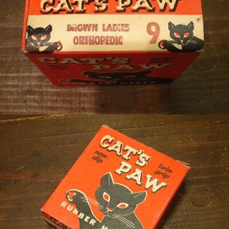 ビンテージ50's60's○DEAD STOCK CAT'S PAWラバーソール○230413