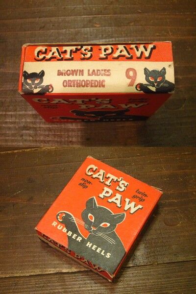 cat's paw キャッツポウ　大きな古い紙箱　アメリカ cat's paw キャッツポウ大きな古い紙箱アメリカ