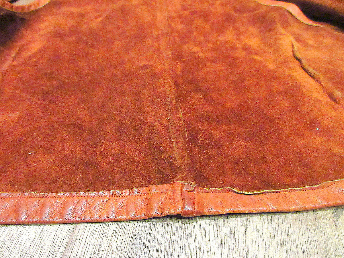 ビンテージ60's70's○レザーベスト茶○231005j3-m-vs古着1960s1970s