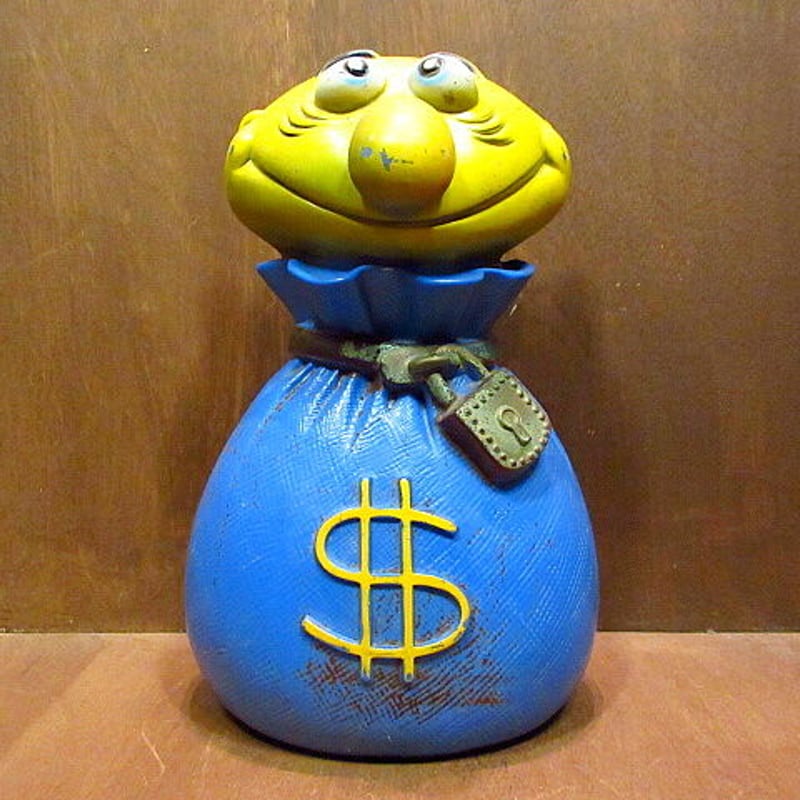 ビンテージ70's○Mr. Money Bag コインバンク○200923n8-obj