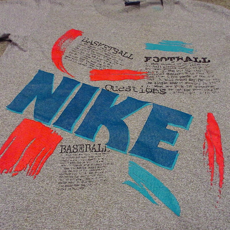 ビンテージ80's○DEADSTOCK NIKE紺タグボーイズ両面プリントT ビンテージ80's○DEADSTOCK NIKE紺タグボーイズ両面プリントT