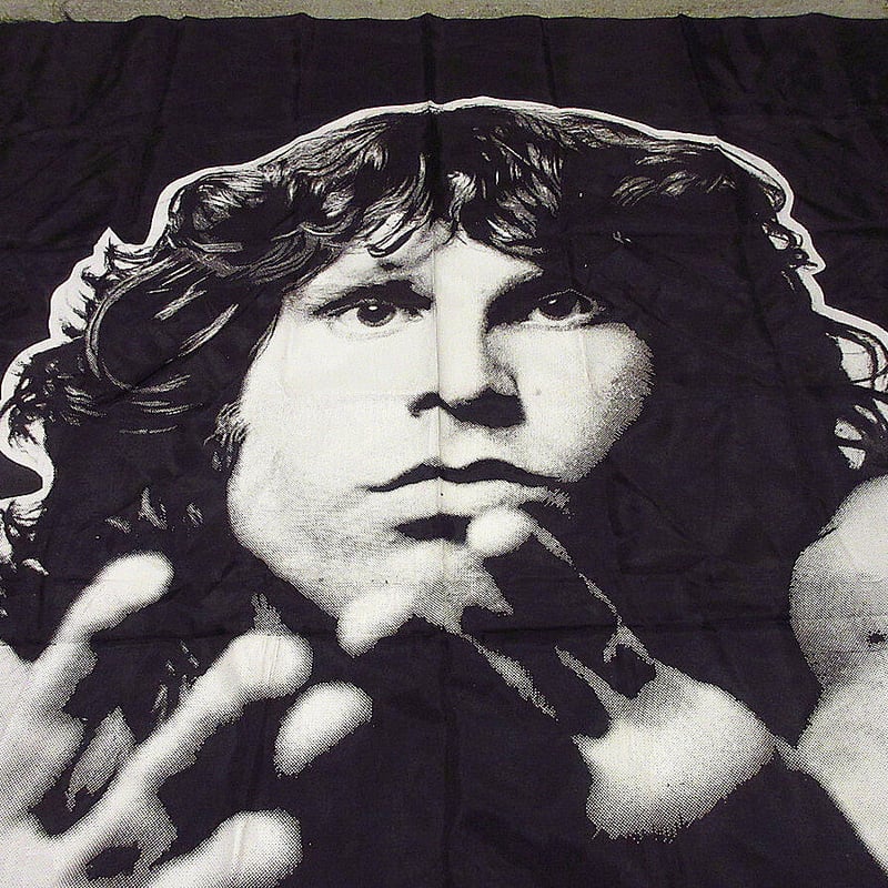 ビンテージ80's○The Doorsタペストリーsize 114cm×113.5cm○210