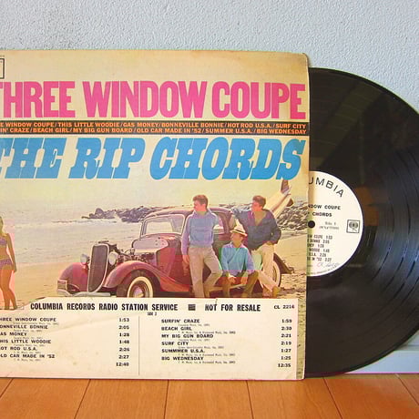 THE RIP CHORDS●THREE WINDOW COUPE COLUMBIA CL 2216●210806t1-rcd-12-rkレコード米盤US盤米LPオリジナルモノmonoサーフロック